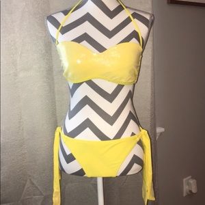 Yellow Sequin Victoria’s Secret Bikini